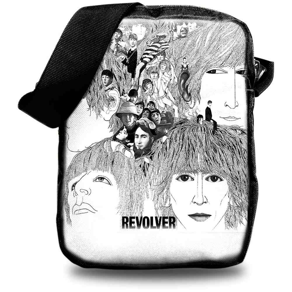 Rocksax The Beatles - Revolver Sac bandoulière - Blanc/Noir